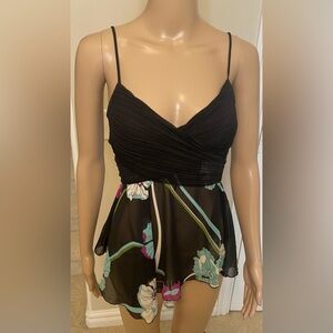 NWOT Heart Moon Star Asymmetrical Top, Size S